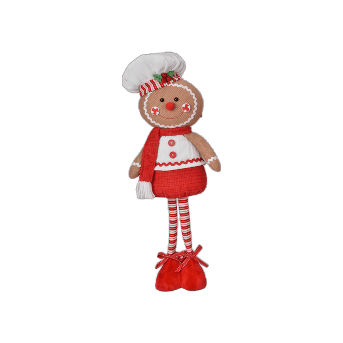 71cm Mr. Gingerbread w/ Red Scarf