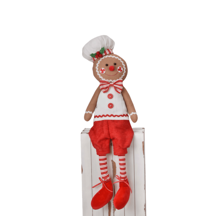 58cm Mr. Gingerbread w/ Dangling Leg