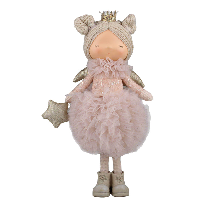 39cm Pink Girl Standing Doll w/ Star