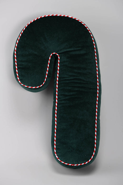 60cm Emerald Green Candy Cane Shape Cushion
