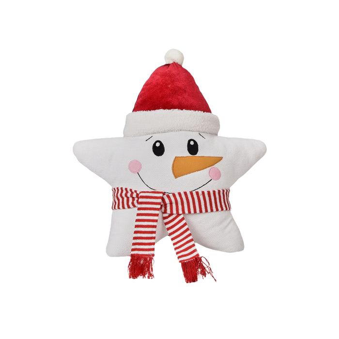 Star Shaped Snowman Cushion