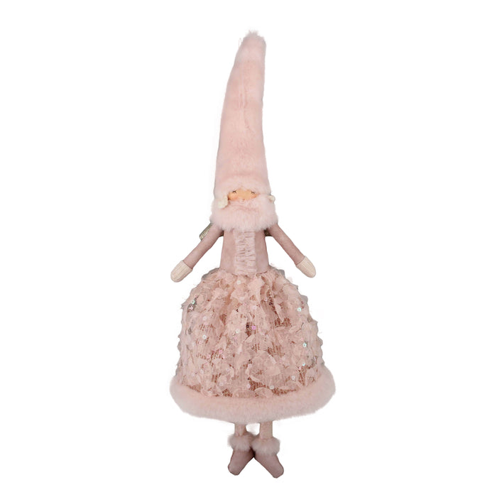 Ornament Angle with Pink Fur Hat