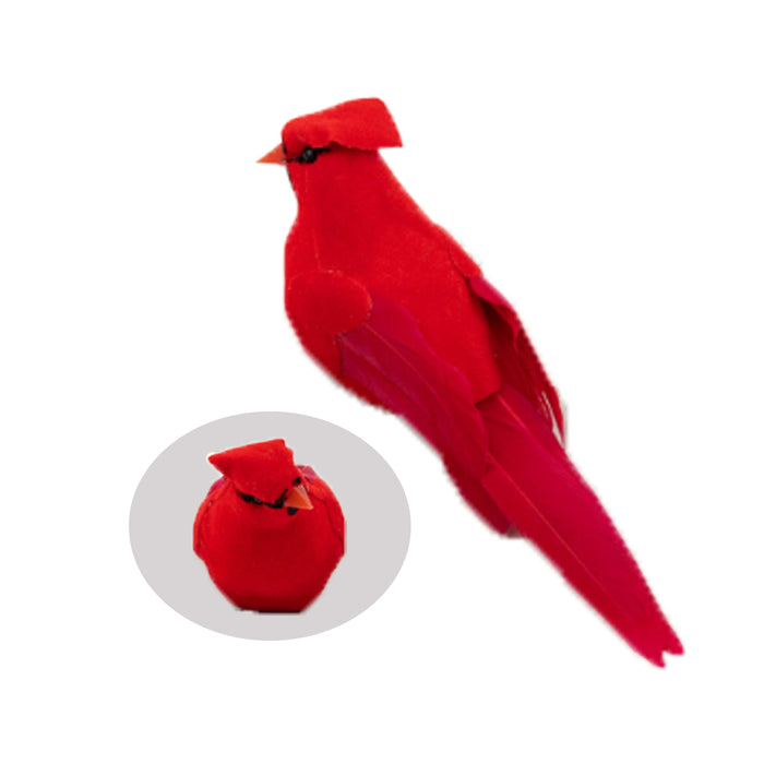 6pc Feather Robin Bird Clip