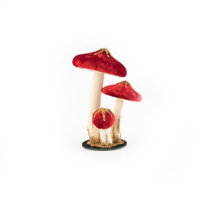 Red Velvet Mushroom Set