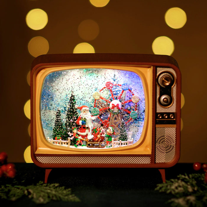 Snowing TV w/ Ferris Wheel