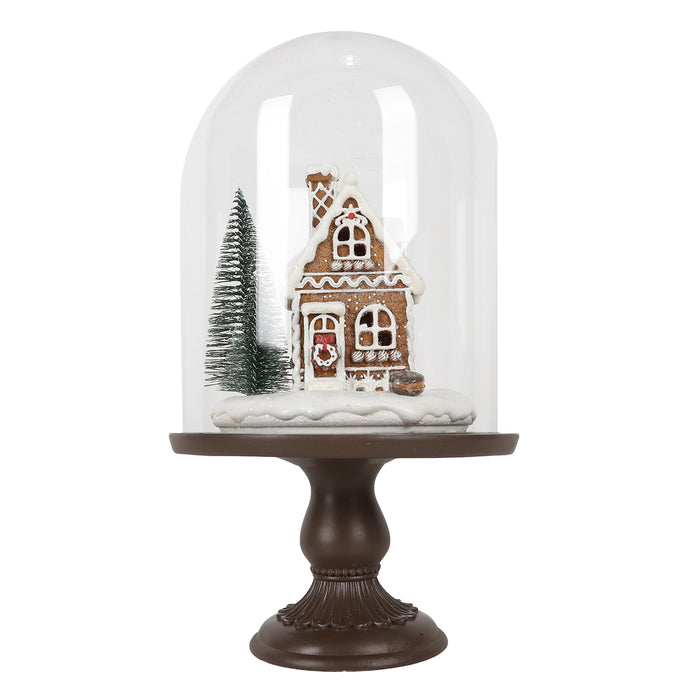 Gingerbread House with Glass Dome