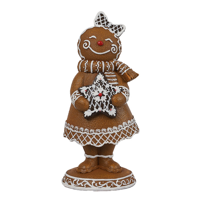 Mrs. Gingerbread with Star Deco