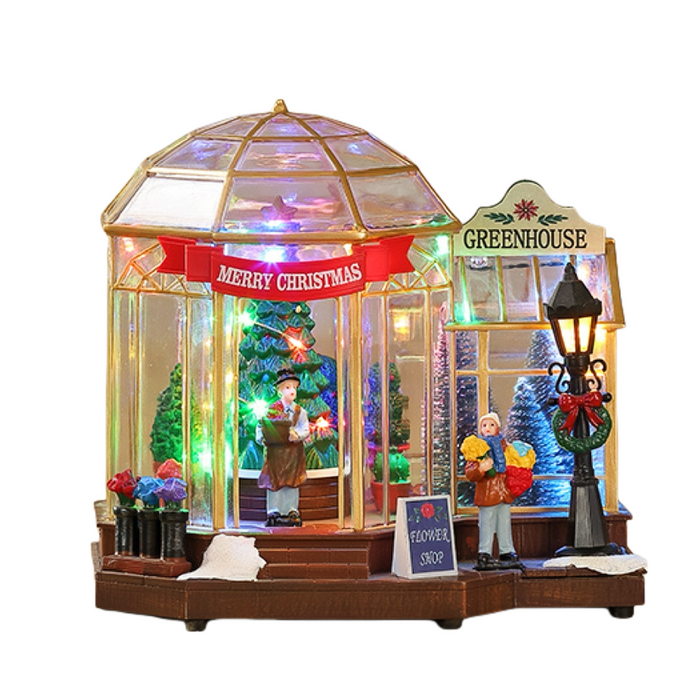 20cm Animated Green House