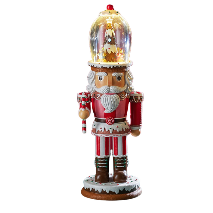 40cm Gingerbread Nutcracker w/ Rotating Hat