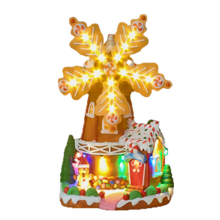 31cm Gingerbread Windmill