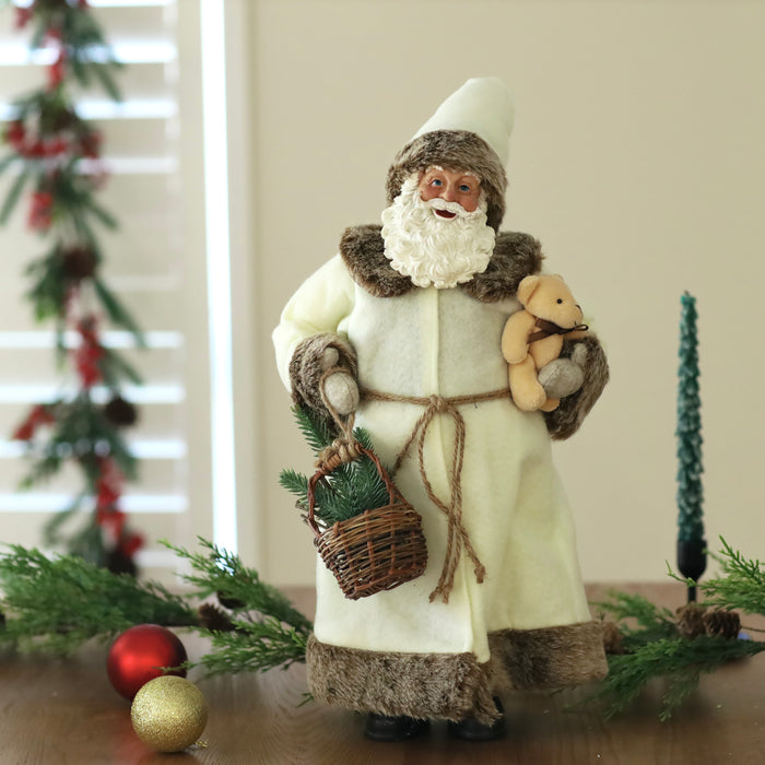 18" Santa with Bear
