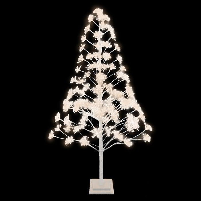 White Twinkle Starburst Tree with Warm White LED Light 180CM