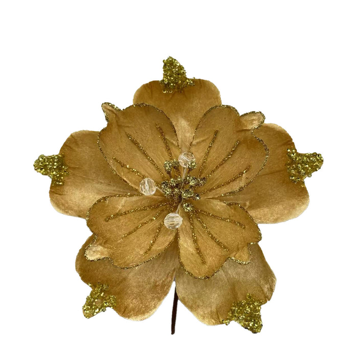 20cm Gilded Magnolia w/ Gold
