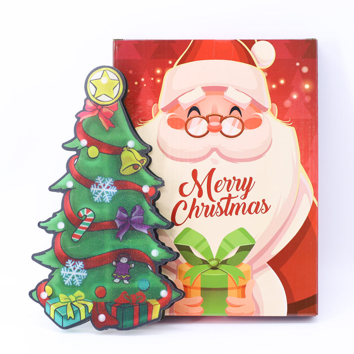 2pcs Small Window Suction Cup Hanging Light - Xmas Tree