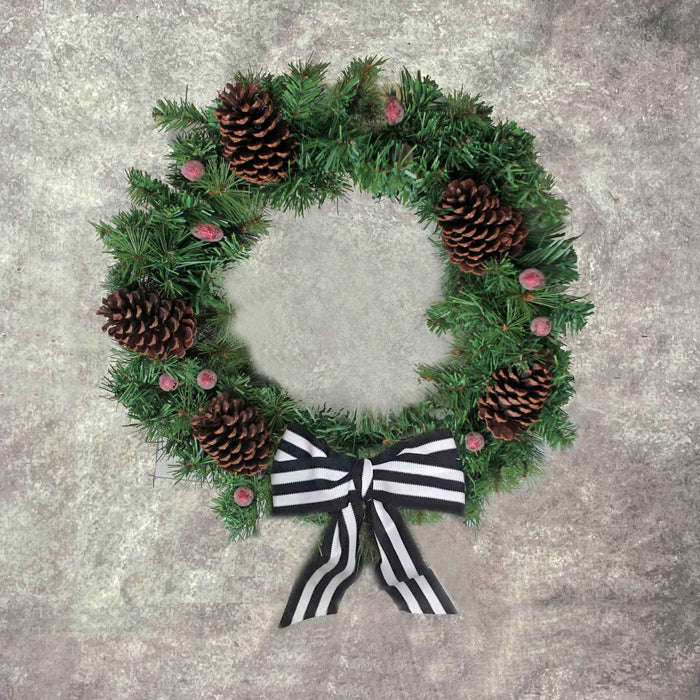 60cm Pinecone Decorated Wreath