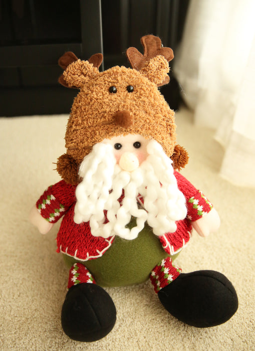 Sitting Plush Santa