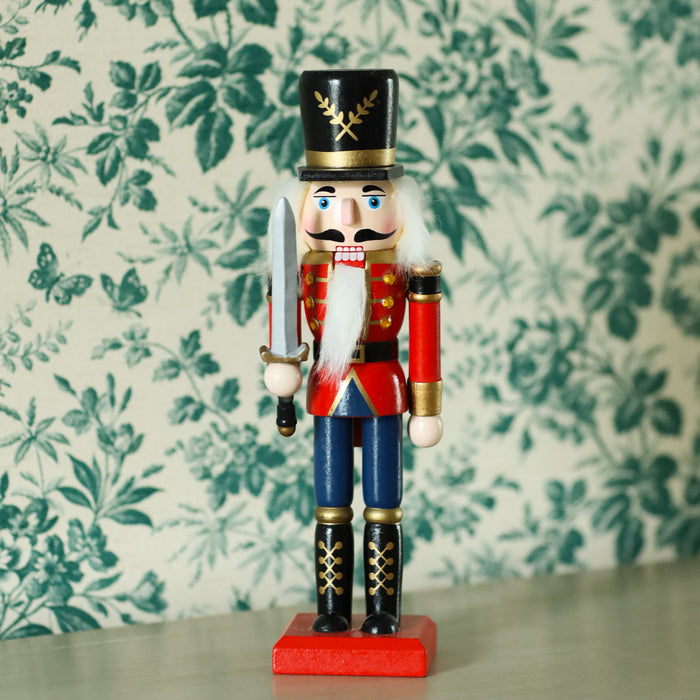 Christmas Nutcracker - Red Uniform with Sword 25cm