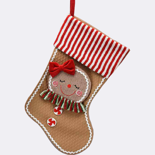 Christmas Ms Gingerbread Stocking 22 Inch