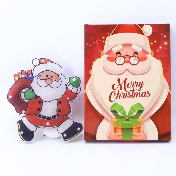 2pcs Small Window Suction Cup Hanging Light - Santa