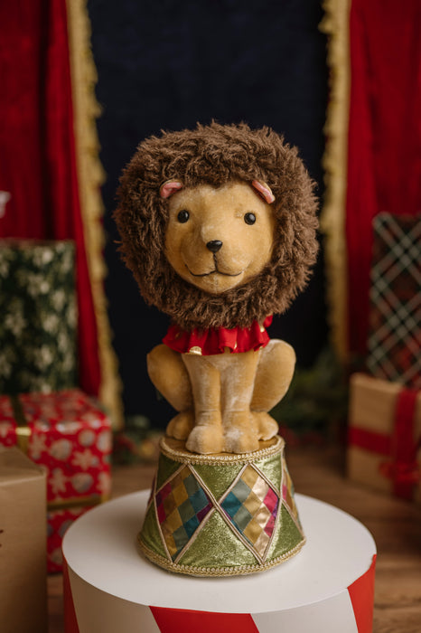 Circus Lion on Stand