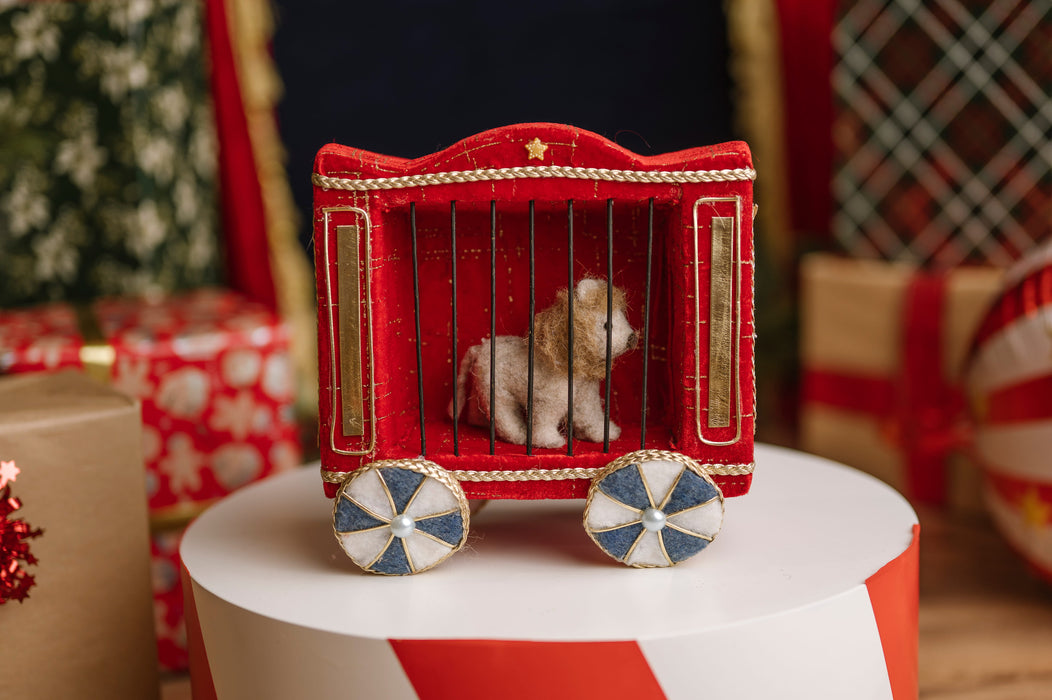 Felt Circus Lion Wagon