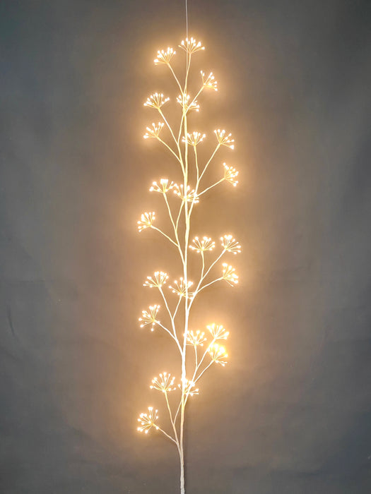 180cm Twinkle Starburst White Garland with 360 Warm White LED Light