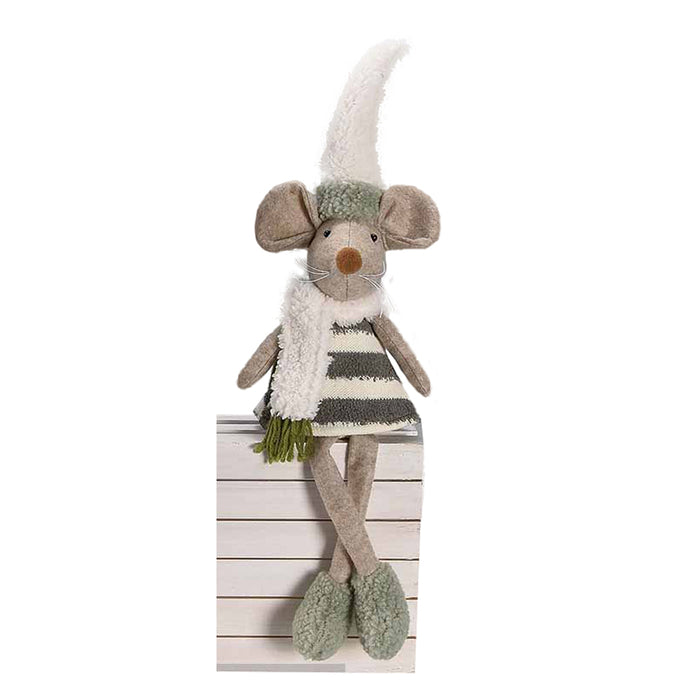 ST Sitting Mouse w/ White Scarf