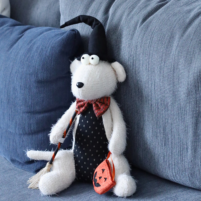 Halloween Sitting Mouse w/ Besom