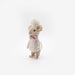 Felt chef mouse in white jacket and hat – left angle