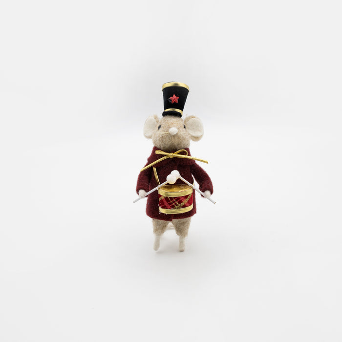 Felt Circus Mouse w/ Drummer