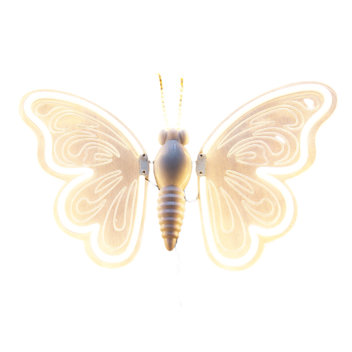 46cm fluttering butterfly light – illuminated product view