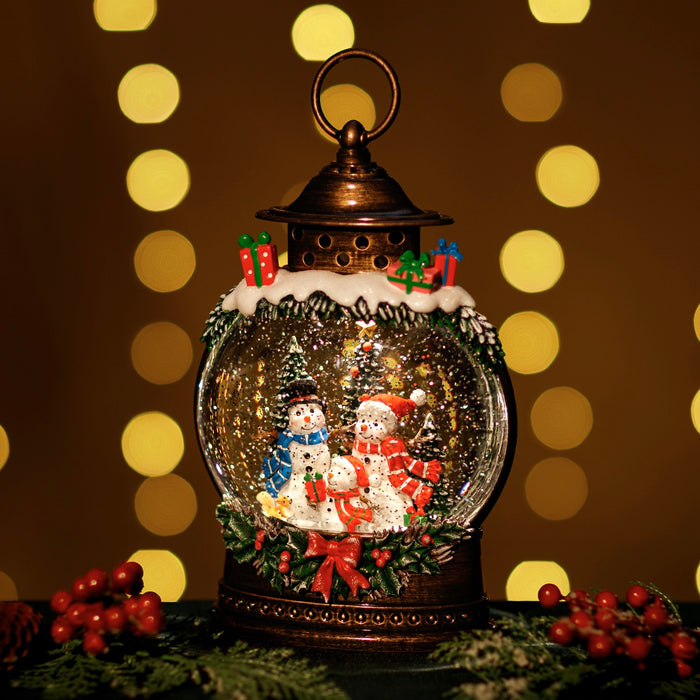 Snowing Gift Globe w/ Snowman