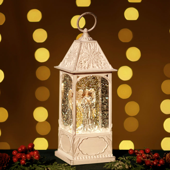 Snowing Snowflake Malta Lantern w/ Angle