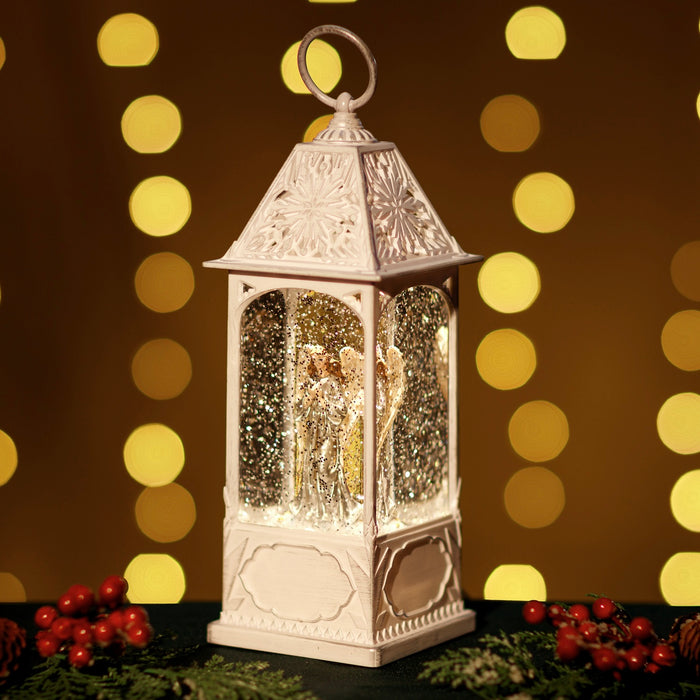 Snowing Snowflake Malta Lantern w/ Angle
