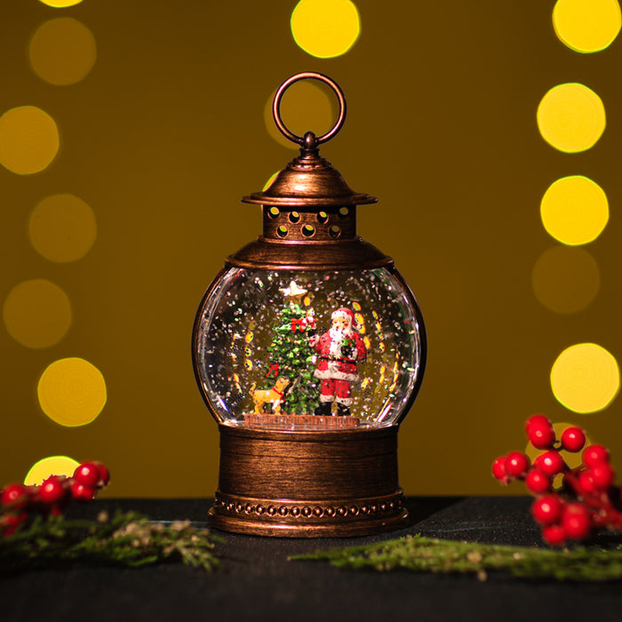 Snowing Petite Globe / Santa
