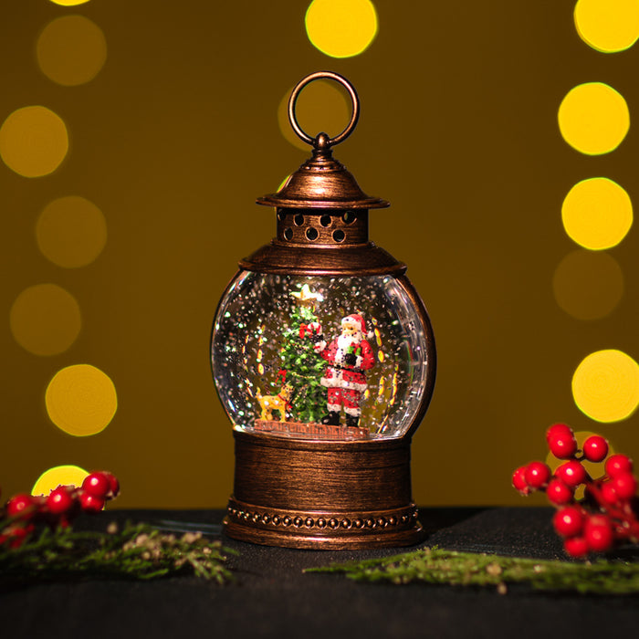 Snowing Petite Globe / Santa