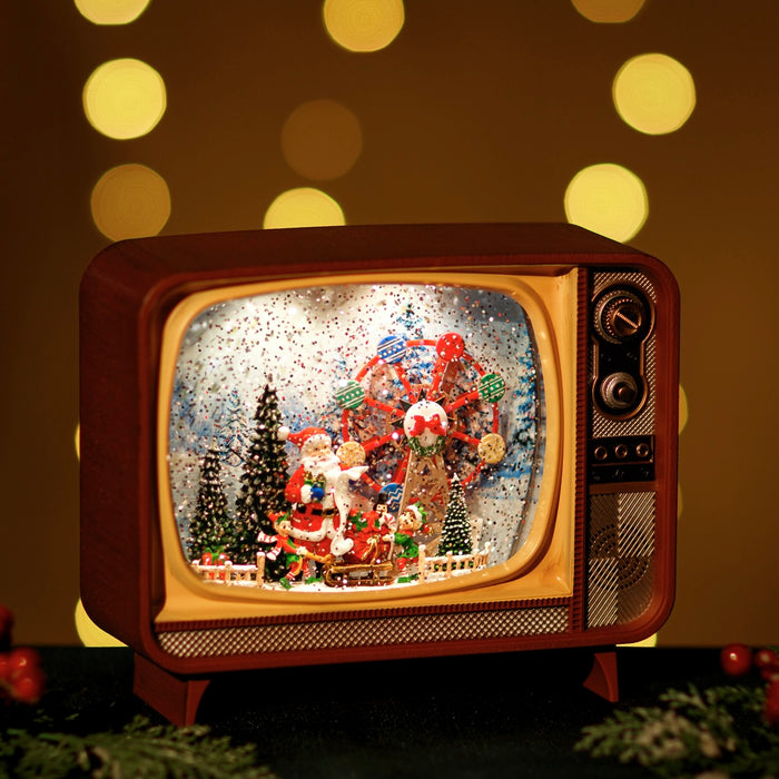 Snowing TV w/ Ferris Wheel