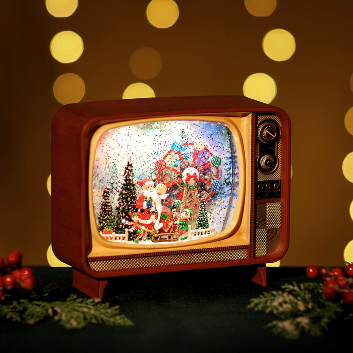 Snowing TV w/ Ferris Wheel