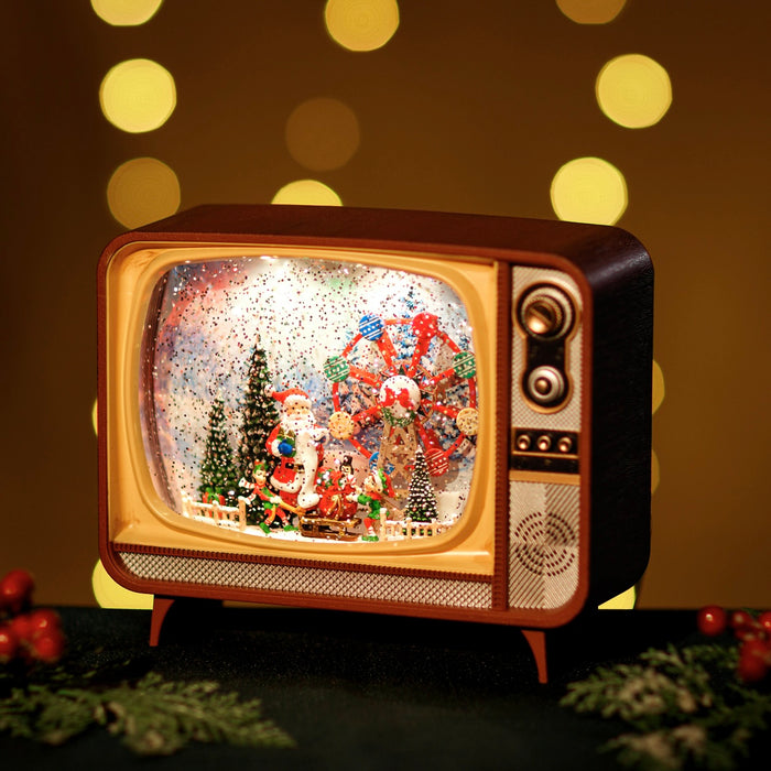 Snowing TV w/ Ferris Wheel