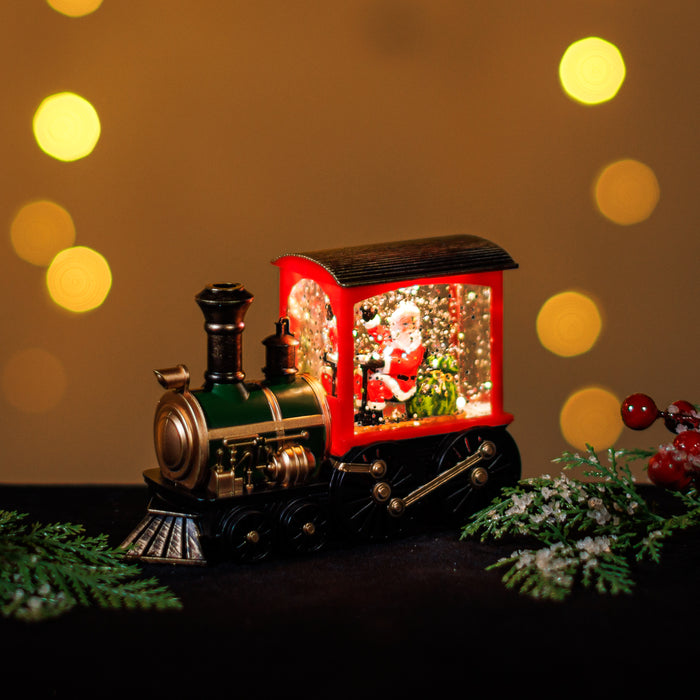 Snowing Mini Train w/ Santa