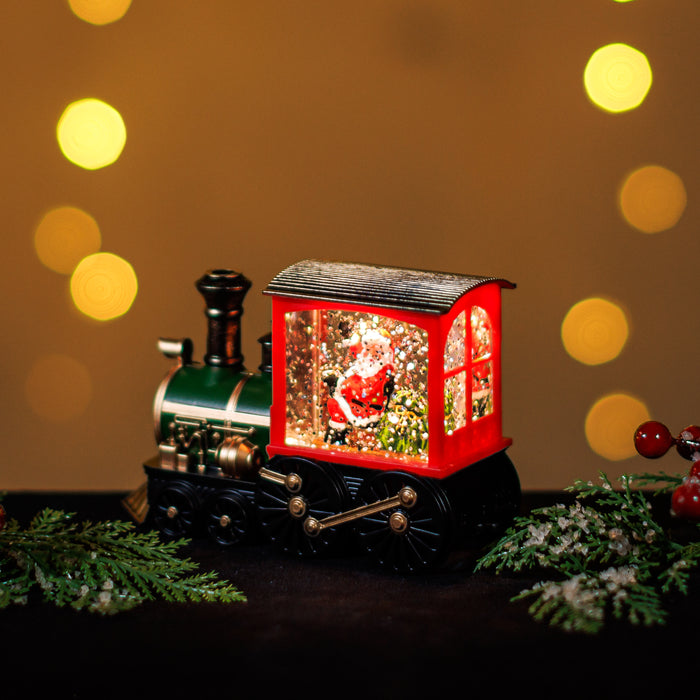 Snowing Mini Train w/ Santa