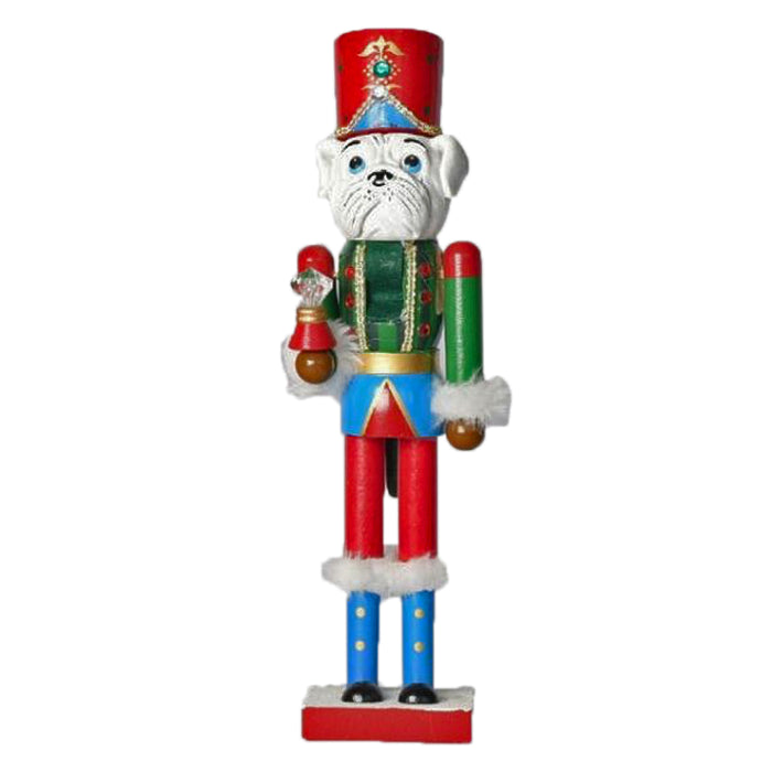 Wooden Bulldog Nutcracker - 38cm