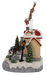 Animated Christmas village with Santa sleigh and reindeer – right side