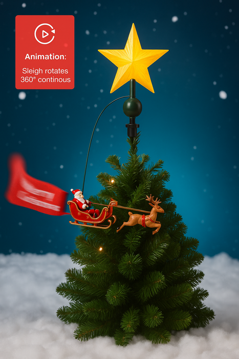 Tree Top Star w/ Rotating Sleight