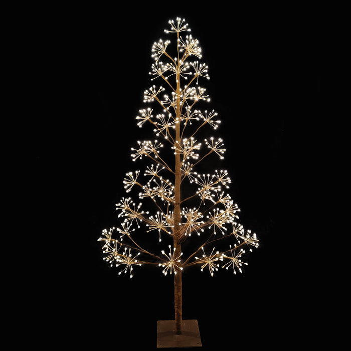 1.5m Twinkle Starburst Tree with Warm White LED Light