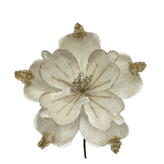 20cm Gilded Magnolia w/ Ivory