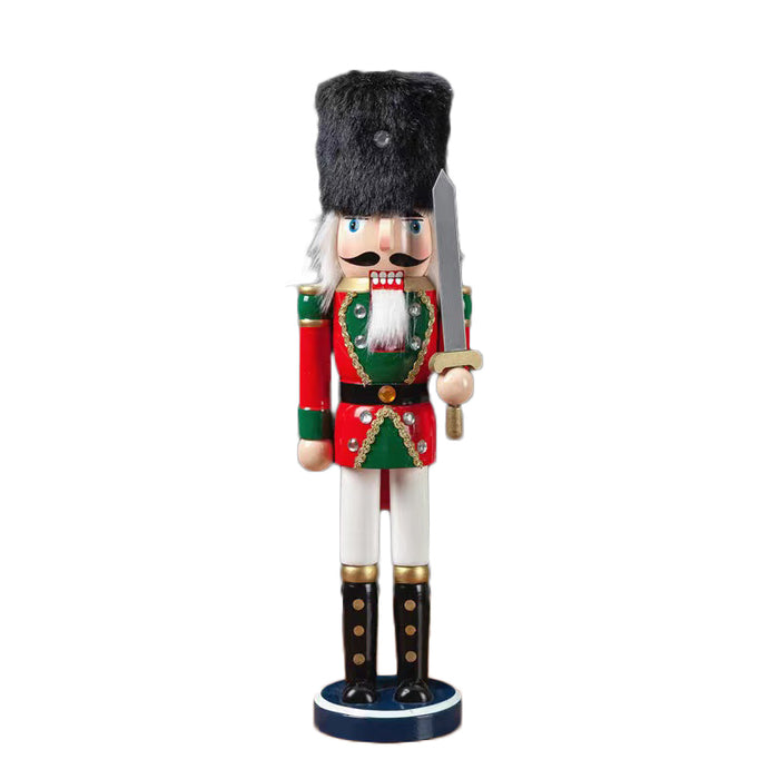 Christmas Nutcracker Green Uniform with Sword 38cm