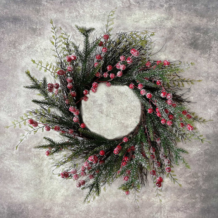 50cm Berry Decorated Wreath