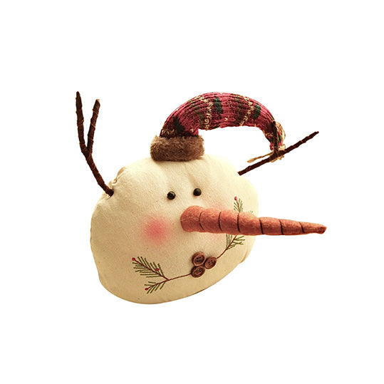 Christmas Linen Snowman Family - Small Red