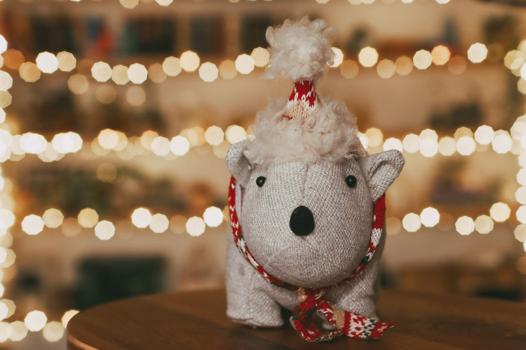 Christmas Wombat with Scarf